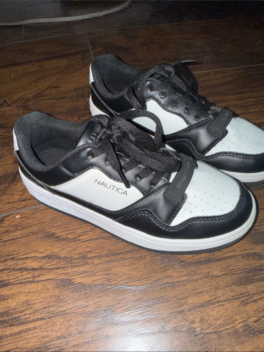 Nautica Kids Black and White Athletic Sneakers